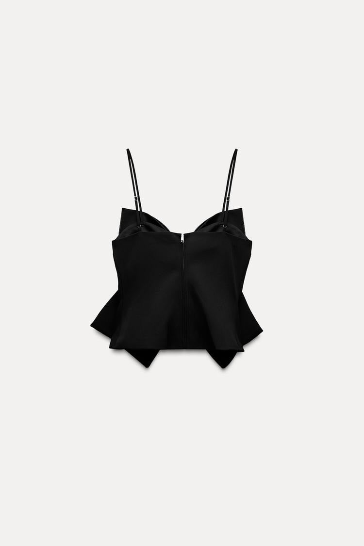 LuxeBow™ - Sparkled Bow Crop Top