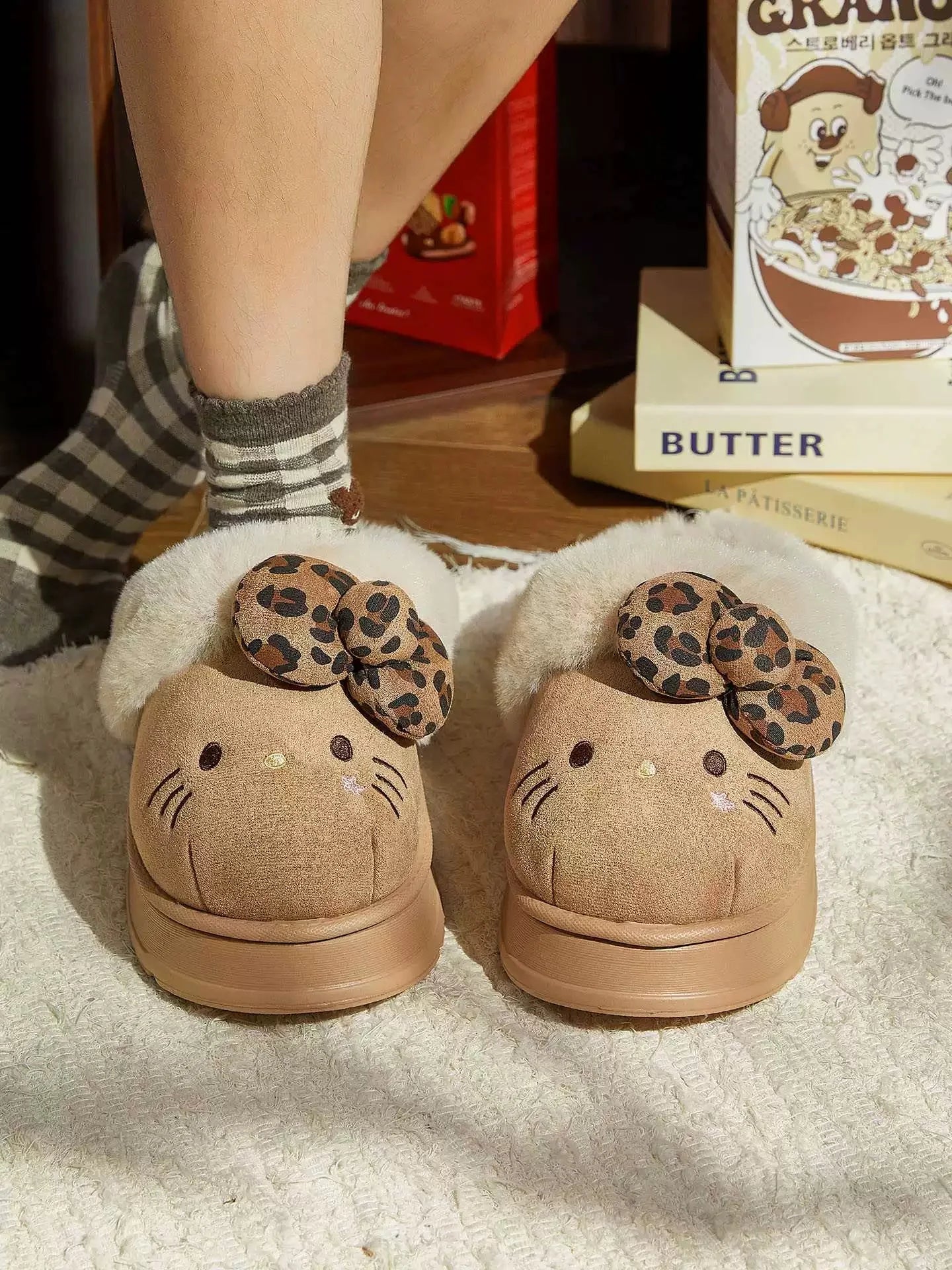 Hello Kitty Plush Slippers